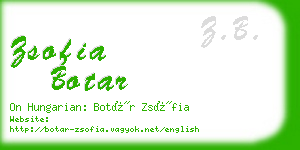 zsofia botar business card